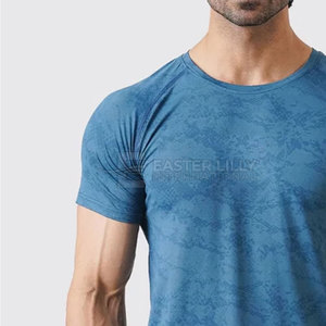 Ropa de Gimnasio, Nueva Llegada, Camiseta Deportiva para Hombre, Precio Económico, Diseño Personalizado - Product Image 6