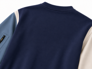 เสื้อสเวตเชิ้ตคอกลมแบบยูนิเซ็กซ์ ผ้าฟลีซ แต่งสีบล็อก มีกระเป๋าซิป ดีไซน์โลโก้ ทรงปกติ สวมใส่ได้ในโอกาสทางการ เหมาะสำหรับฤดูใบไม้ร่วง เป็นมิตรต่อสิ่งแวดล้อม แห้งเร็ว - Product Image 5