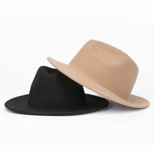 Chapeau Fedora en polyester tendance pour femmes et hommes, style classique, décontracté, à large bord, chapeau jazz - Product Image 4