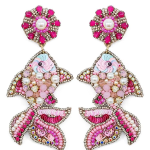 Pendientes Hechos a Mano con Múltiples Cuentas, Joyería Festiva para Mujer al Mejor Precio, Pendientes con Cuentas - Product Image 1