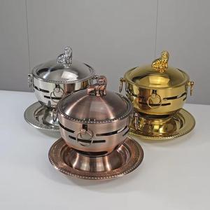 Marmite de cuisson isotherme en acier inoxydable couleur or rose, ustensile de cuisine moderne, chauffe-plats thermique à haute rétention de chaleur pour service - Product Image 6
