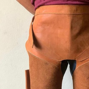 Chaps de ferrier professionnel en cuir robuste, réglables, pour le sablage et la protection des sabots, protection pour le travail de sablage - Product Image 3
