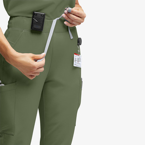 Pantalons de travail unisexes sur mesure pour infirmières, pantalons de jogging pour femmes, pantalons médicaux en spandex écologiques pour hôpital - Product Image 5