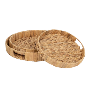 Natural Seagrass Tray Decorative Storage <b>Basket</b> For Chic Bedroom Nightstands And Personal Jewelry <b>Display</b> - Product Image 2