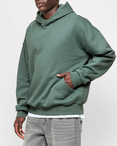 Custom Wholesale 2025 Beige Mens Hoodie Embroidery Printing High Quality Cotton Polyester <b>Fabric</b> for Personalized Bulk Orders - Product Image 6