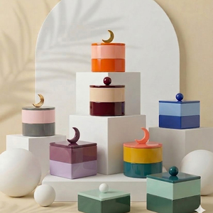 Artisan Crafted Decorative <b>Gift</b> <b>Box</b> for Biscuits, Chocolates, Dates and <b>Eid</b> Celebration Sophisticated Ramadan Lacquer <b>Box</b> - Product Image 4