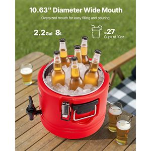 Dispenser Termico per Bevande da 8L (2.2 Galloni) con Rubinetto, Contenitore Refrigerante per Alimenti Caldi e Freddi, 76 cm - Product Image 2