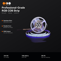 Bande LED multicolore 768 LED 840 LED 1134 LED COB RGB, bande lumineuse LED RGB 24V pour éclairage intérieur de voiture et décoration