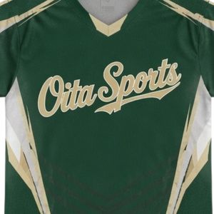 Unisex <b>Green</b> White Sublimated Lacrosse Jersey Lightweight Polyester Reversible Sports Shirt Team Match Training Clothing - Product Image 6