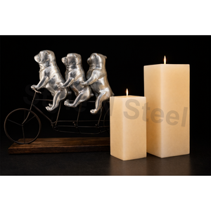 Velas Blancas Cuadradas Tipo Pilar, Opción de Decoración para el Hogar, Bodas, Navidad, Pascua, Cumpleaños y San Valentín - Product Image 3