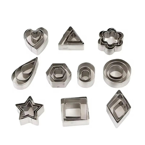Stainless Steel <b>Cookie</b> Cutters Set 20Piece Biscuit Mold Pastry Cutter Heart Star Round Flower Square Baking Tool In Lowest Price - Product Image 1