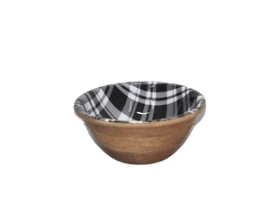 Cuenco de madera de Mango esmaltado personalizado para cocina, cuenco de comida/ensaladera para restaurante, Hotel, hogar, la mejor calidad, Z F Crafts - Product Image 1
