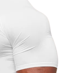 T-shirt de compression graphique blanc pour homme – Vêtement de sport, d'entraînement et d'activewear respirant et extensible - Product Image 5
