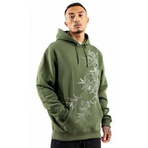 Sweat-shirt à capuche surdimensionné marron personnalisé pour homme avec poche avant et imprimé abstrait, vêtement décontracté d'automne, 100% coton French Terry - Product Image 4