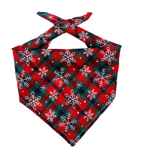 <b>Christmas</b> Reindeer <b>Bandana</b> Festive Pet <b>Dog</b> Scarf Custom Printed Holiday Neckwear Wholesale - Product Image 4