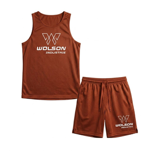 Conjunto de Camiseta y Pantalones Cortos Deportivos de Alto Rendimiento, Ropa Deportiva Transpirable para Fisicoculturismo, Trotar, Ejercicio y Entrenamiento Deportivo - Product Image 1