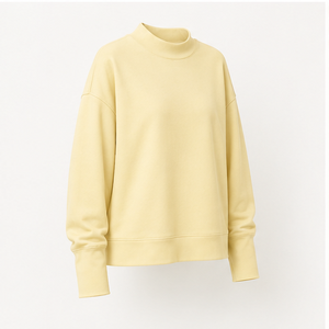 Sweat-shirt à col roulé surdimensionné pour femme, pull à col haut pour un usage quotidien décontracté, confortable - Product Image 4