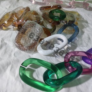 Multicolor Resin Link Chain Hanging <b>Wall</b> <b>Decor</b> Large Acrylic Interlocking Link 1Art For Hotel Lobby Restaurant Interior Design - Product Image 1