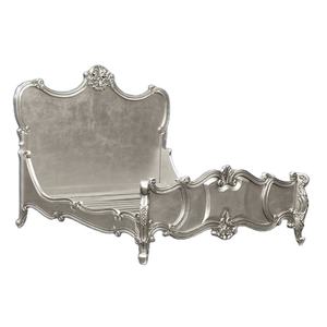 Lit français antique personnalisé en bois massif, riche mobilier artistique de chambre à coucher sculpté à la main pour maison ou appartement européen - Product Image 1