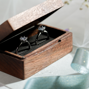 Boîte à bague de fiançailles, boîte à alliances, boîte de demande en mariage, boîte à alliances pour le porte-alliances, boîte à alliances en bois, boîte à alliances pour anniversaire - Product Image 3