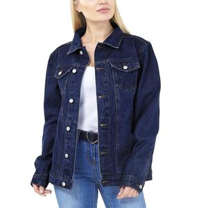 Veste en jean courte délavée bleu clair pour femme, style décontracté, à manches longues, tendance, prix de gros - Product Image 3