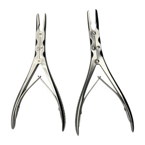 Lot de 2 pinces à os courbées Leksell Stille 6 mm x 24 cm – Instruments chirurgicaux orthopédiques professionnels de qualité médicale - Product Image 1