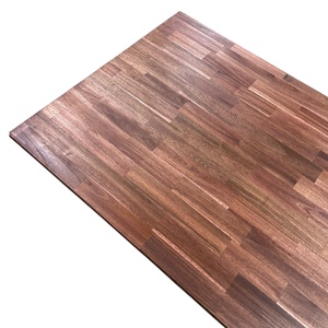 Encimeras de cocina de grado A álamo y acacia Acabado de aceite de cera de caoba Tableros articulados con dedos característicos - Product Image 5
