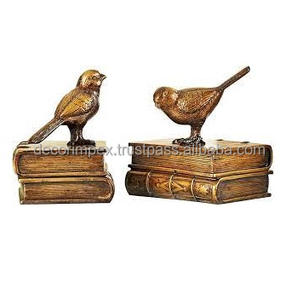 Une paire de serre-livres Vintage en laiton tête de canard. Ce sont des objets décoratifs et fonctionnels conçus pour tenir les livres debout - Product Image 6