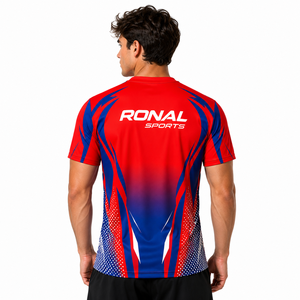เสื้อจักรยาน RONAL SPORTS แบบยูนิเซ็กซ์ แขนยาว สีแดงน้ำเงิน พิมพ์ลายด้วยความร้อน ระบายอากาศได้ดี ไซส์พลัส แห้งเร็ว เหมาะสำหรับฤดูหนาว - Product Image 4