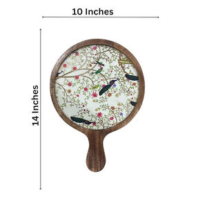 Plateau et saladier en bois de haute qualité, écologiques, vintage, conçus sur mesure pour le camping - Product Image 2