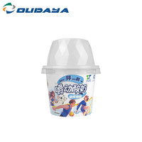 Personalizado IML 320ml 180g de plástico duro congelado yogur avena cereal taza contenedor con tapas de cúpula