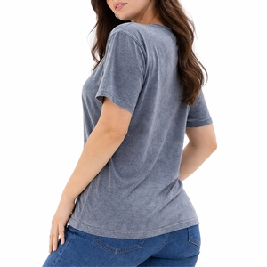 T-shirt uni pour femme, manches courtes, doux, décontracté, basique, léger, à porter au quotidien, coupe ample, chemise décontractée pour femme - Product Image 3