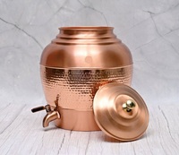 Distributeur d'eau en cuivre vintage |   Serveur à boissons en cuivre martelé fait main avec robinet |   Exportateur en gros