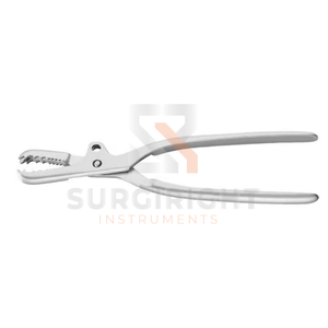 Pince à os réglable Farabeuf Lambotte 23 cm à mâchoires à cliquet en acier pour réduction osseuse orthopédique par Blush Surgical - Product Image 1