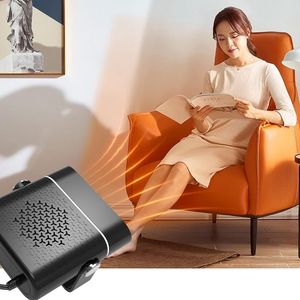 Ventilateur de chauffage et de refroidissement électrique portable 12V/24V pour voiture, pivotant à 360 degrés, purificateur d'air automatique, sécheur de pare-brise, chauffage et refroidissement de l'air de voiture - Product Image 5