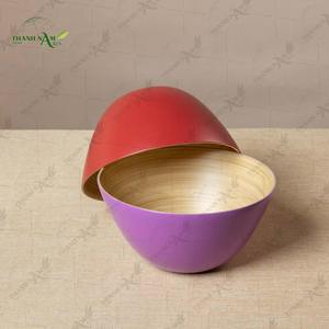 Tazón de Bambú Hilado a Mano, Tazón de Bambú Natural para el Hogar y la Cocina, Ecológico, para Servir y Cenar - Product Image 2