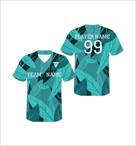 เสื้อเบสบอลแบบกำหนดเอง พิมพ์ลายพืช ซับลิเมชั่น คอวี แขนสั้น ระบายเหงื่อได้ดี โพลีเอสเตอร์ สำหรับผู้ใหญ่ ใส่ได้ทั้งชายและหญิง ฤดูร้อน - Product Image 6