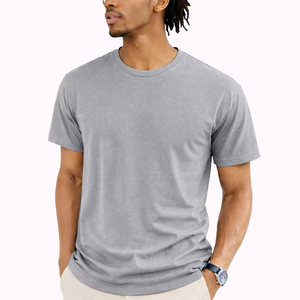 T-shirt personnalisé en coton lourd 100% coton 270 GSM, streetwear homme, uni, coupe classique, respirant, séchage rapide, tendance. - Product Image 3