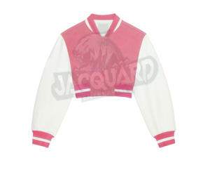 Veste universitaire courte en coton de haute qualité pour femme, modèle 2026, tendance décontractée, service OEM - Product Image 5