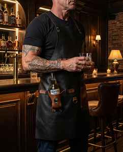 Tablier réglable en cuir véritable pour hommes et femmes, tenue de travail professionnelle universelle pour diverses métiers LPN-0286 - Product Image 1