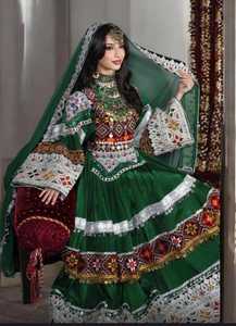 Custom Afghani Casual <b>Dresses</b> Elegant Bohemian Ethnic Embroidered Maxi Outfit for Women Wholesale Supplier - Product Image 2