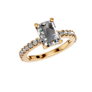 Anillos de Boda con Diamantes Corte Princesa, Certificado GRA, Joyería para Mujer con Incrustaciones de Diamantes, Anillo de Compromiso de Plata 925 con Moissanita para Mujer - Product Image 6