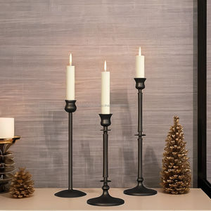 Bougeoirs en métal coniques décoratifs pour la maison de style supérieur pour la décoration de la maison et de l'hôtel au meilleur prix - Product Image 5