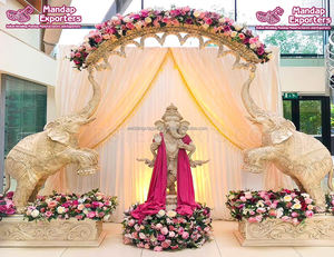 รูปปั้นพระพิฆเนศต้อนรับงานแต่งงานแบบดั้งเดิมของอินเดียตอนเข้างานแต่งงานรูปปั้นพระพิฆเนศสำหรับทางเข้างานแต่งงานแบบอินเดีย UK - Product Image 5