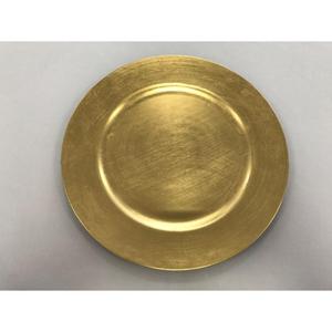 Assiette de présentation dorée style floral, fournitures de restaurant, plat de service alimentaire, résistance à la chaleur, écologique, assiette en métal pour décoration de mariage - Product Image 2