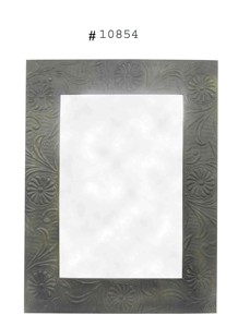 GOOD DESIGN Custom Silver Simple Rectangle Metal Photo <b>Frame</b> Creative Silver Flower Design <b>4x6</b> and 5x7 - Product Image 2