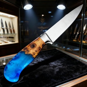 SAZ ENTERPRISES Manche de couteau en résine et bois personnalisé – Manche à motif unique pour couteaux de cuisine et de chasse - Product Image 6