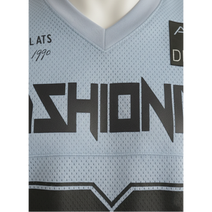 Camiseta Deportiva Personalizada de Malla Transpirable 100% Poliéster, Estilo Fútbol Americano, Moda Urbana para Hombre, Corte Holgado, Cuello en V - Product Image 6