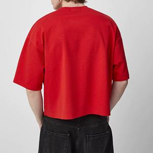 T-shirt pour homme 100% coton, coupe ample, imprimé, couleur la plus belle, haute visibilité, tendance, en promotion - Product Image 3