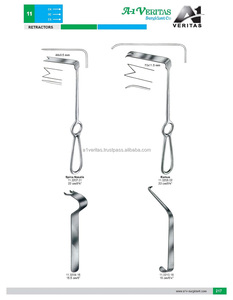 Rétracteur Ramus A-1 VERITAS de haute qualité certifié CE, 22 cm / (70x11,5 mm), ensemble d'instruments de chirurgie maxillo-faciale réutilisables - Product Image 6